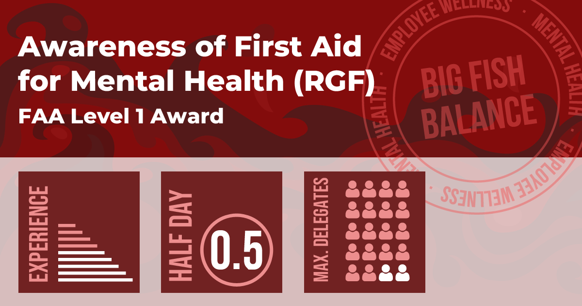 Awareness of First Aid for Mental Health (RGF) | Big Fish Training